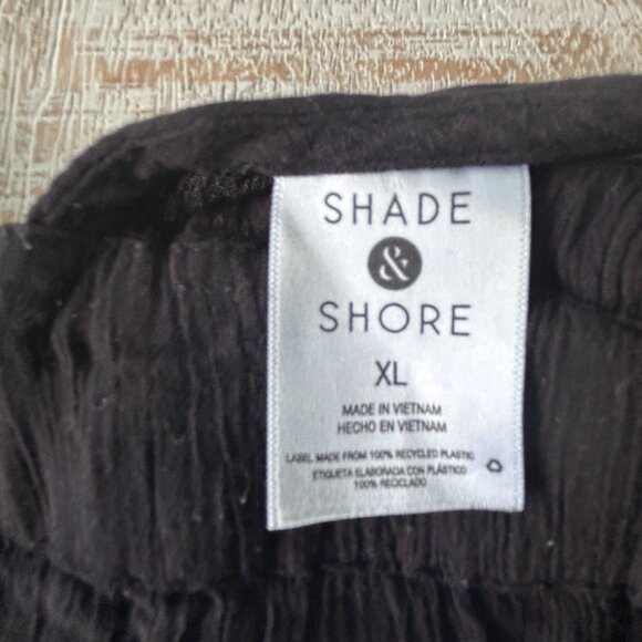 Womens Shade & Shore Plunge Swim Maxi Beach Cover Up Dress Black Size XL - Picture 4 of 8